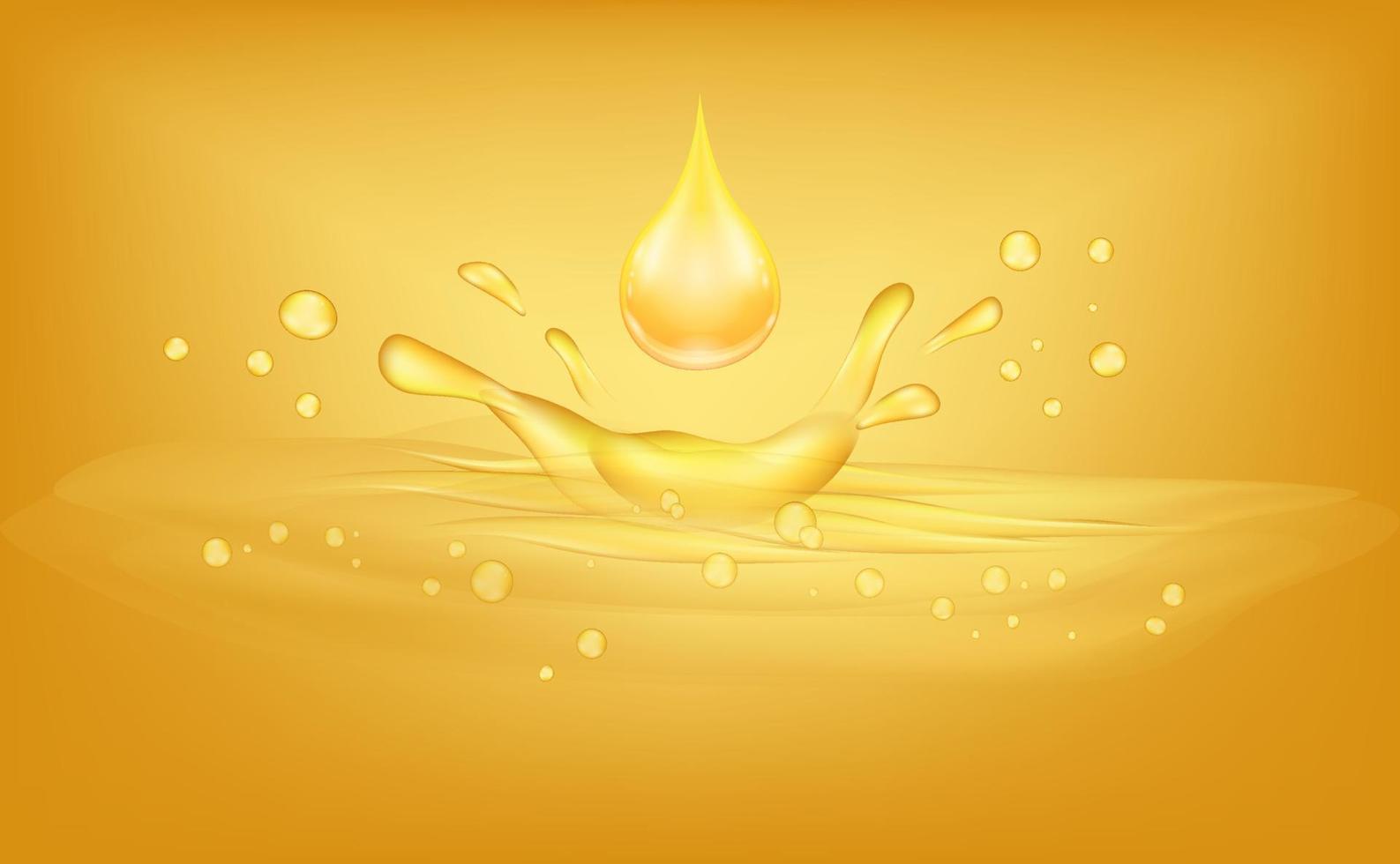 gul droppe i gul olja